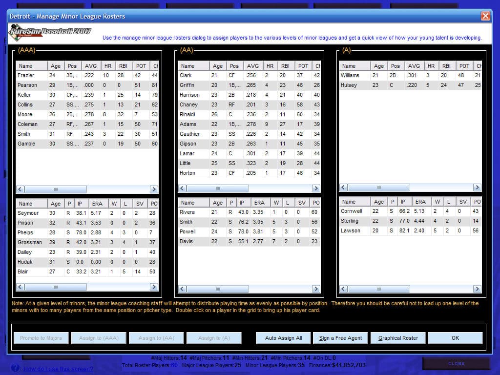 PureSim Baseball 2007 screenshot 5