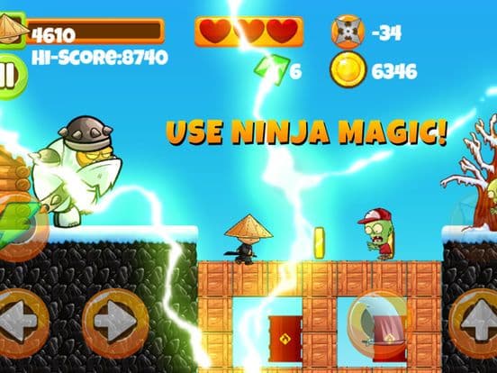 Ninja Kid vs Zombies - 8 Bit Retro Game screenshot 3