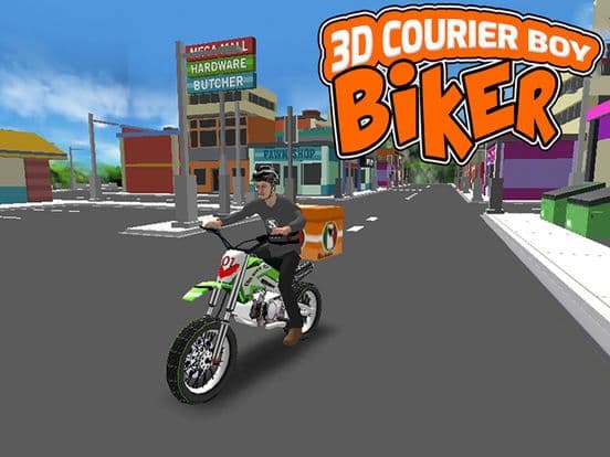 3D Courier Boy Biker screenshot 3