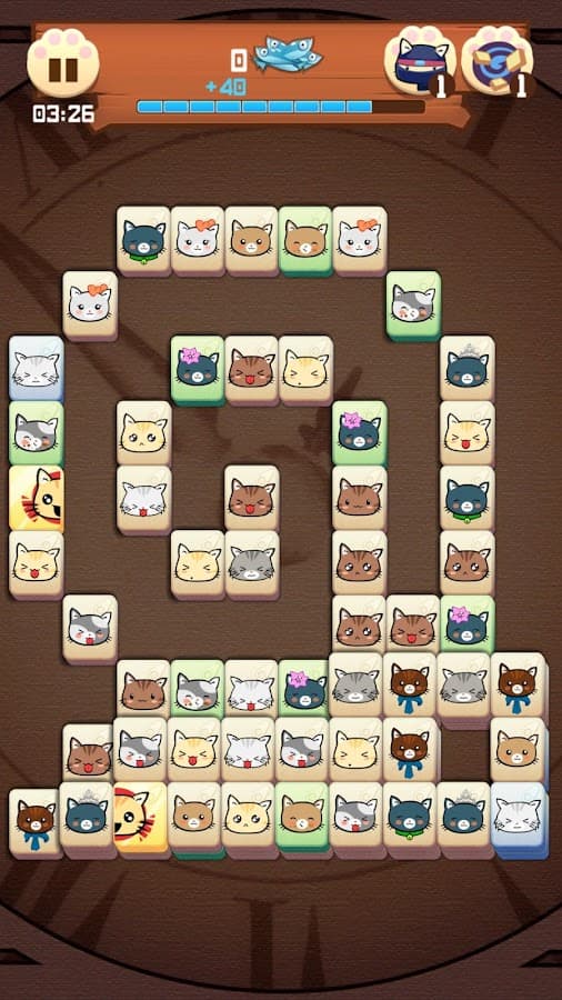 Hungry Cat Mahjong HD screenshot 6