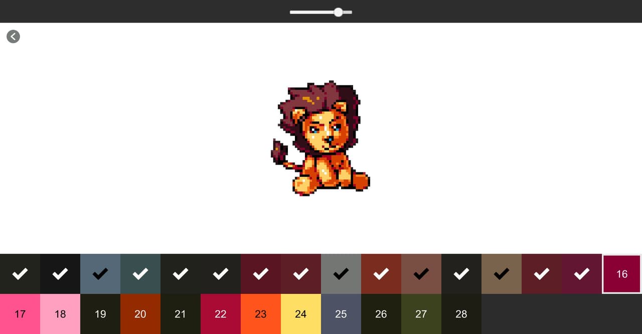 Color by Number - Monster Heroes (itch) screenshot 2