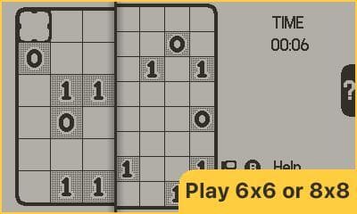 Binairo for Playdate screenshot 4