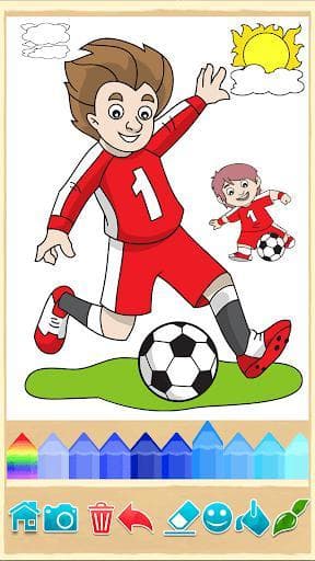 Football coloring book game screenshot 6