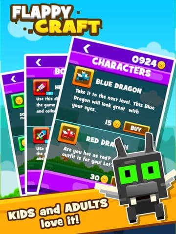 Flappy Craft - Ender Dragon Bird Game: Pixel Edition screenshot 4