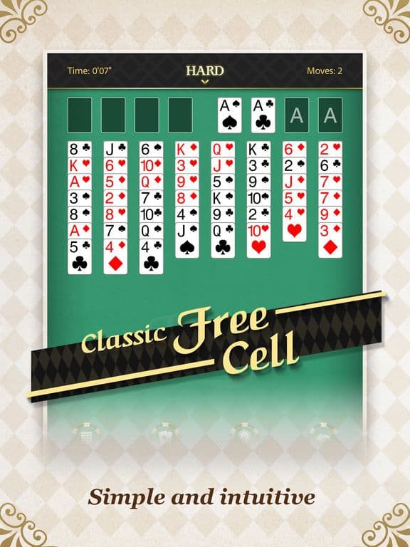 FreeCell Solitaire - Classic Shuffle Poker Game screenshot 2
