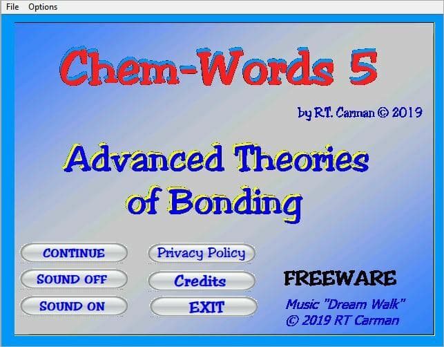 Chem-Words 5: Advanced Bonding Theories screenshot 2