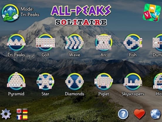 All-Peaks Solitaire HD screenshot 2