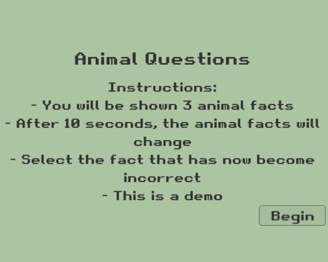 Animal Questions