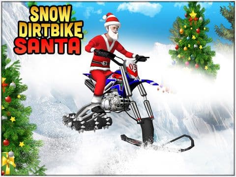 Snow Dirt Bike Santa screenshot 2