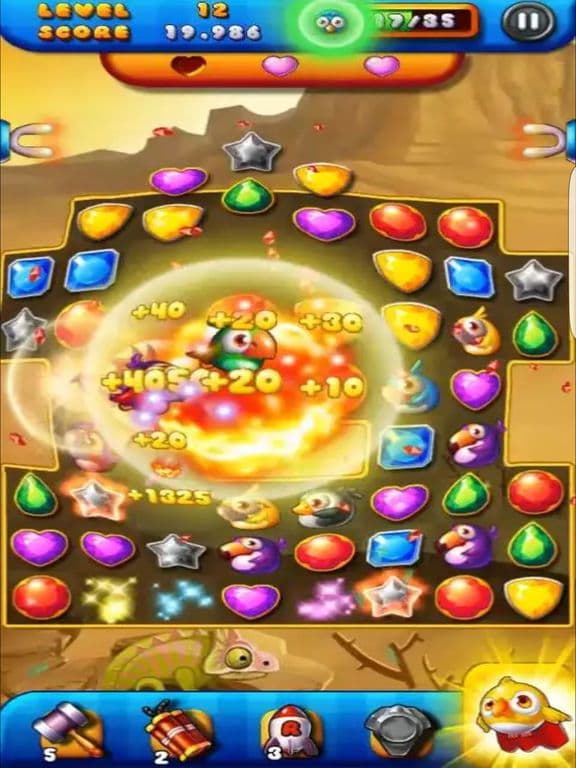 Jewel Birds - Match Blast Boom screenshot 2