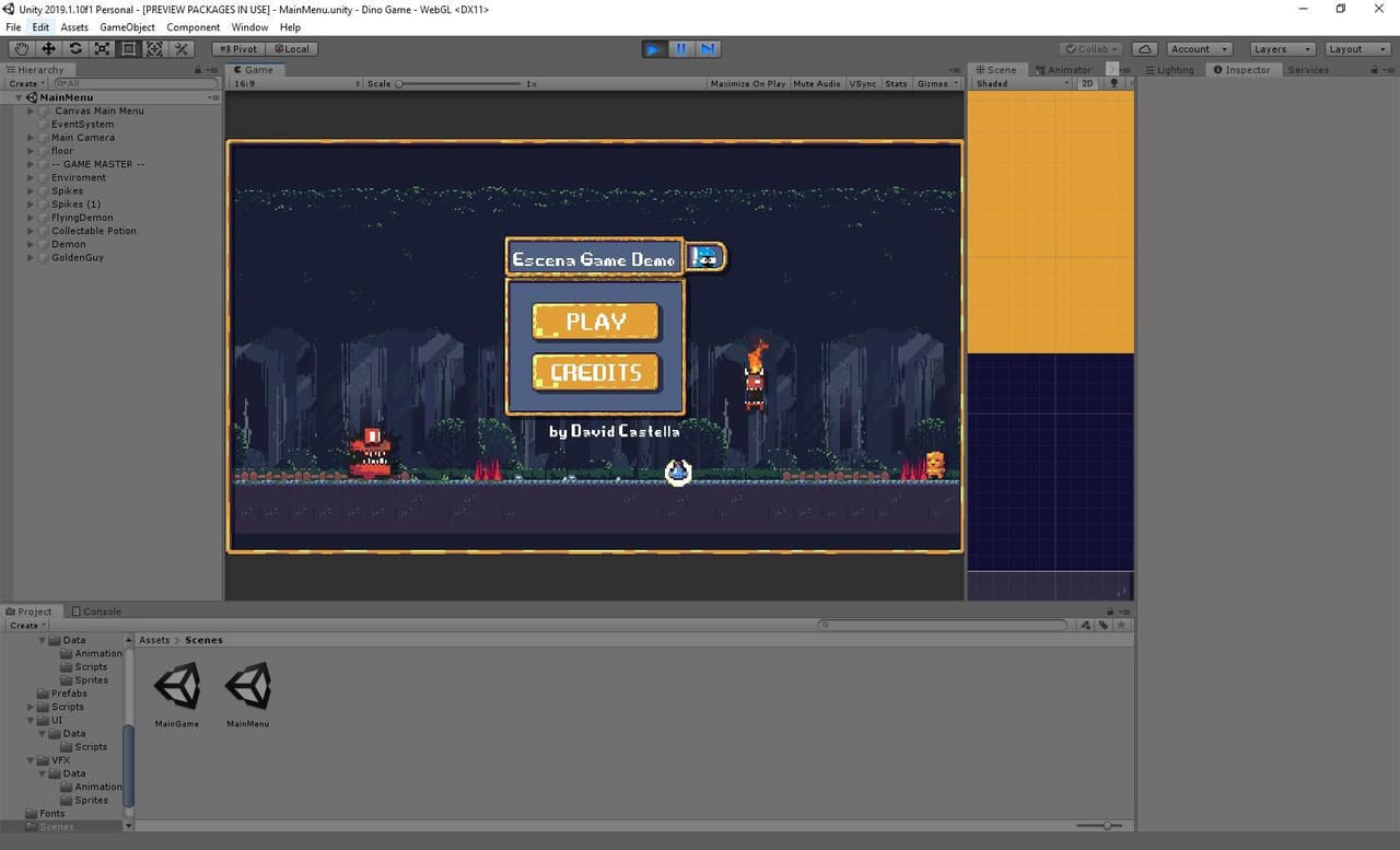 Escena Dino Game Demo screenshot 2
