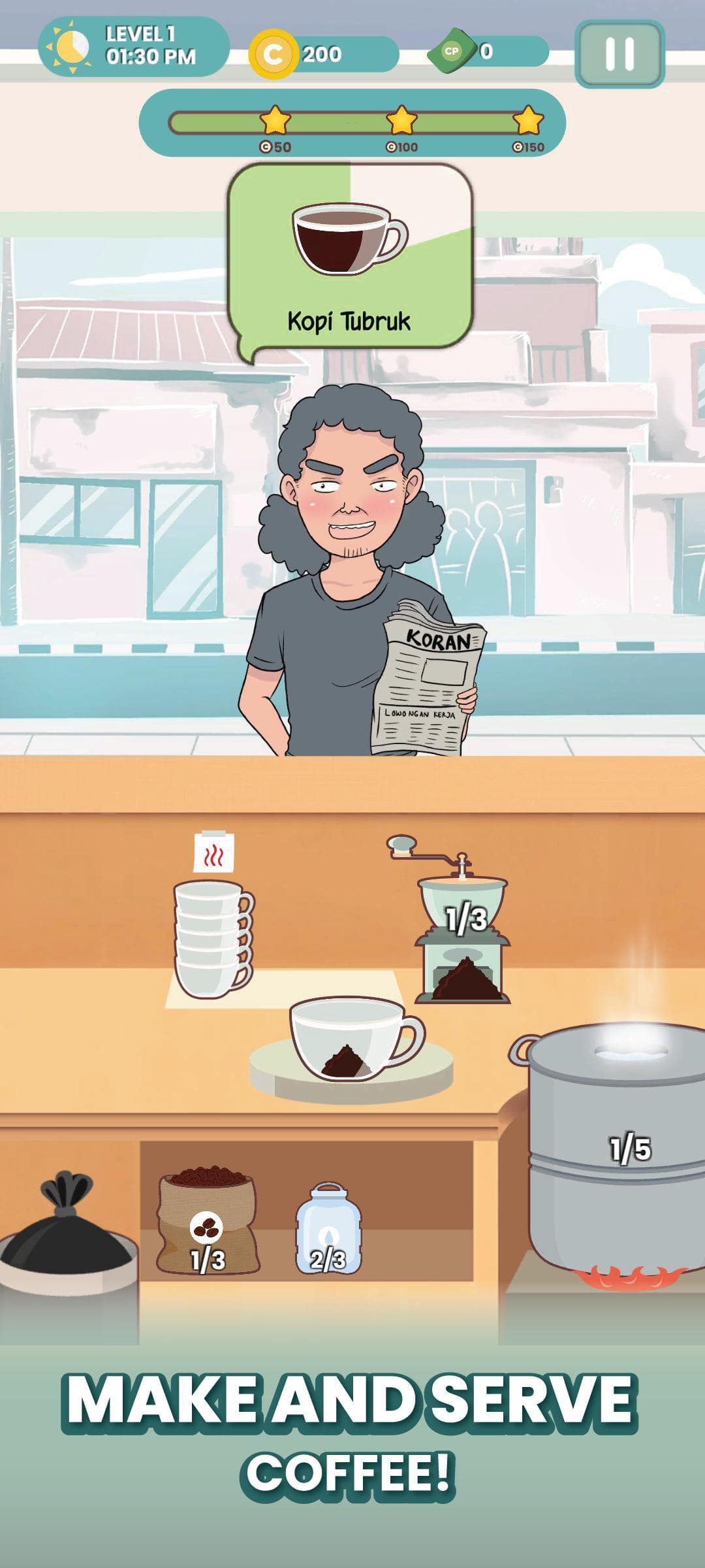 Ngopi,Yuk! Webtoon-Coffee Shop Simulation screenshot 2