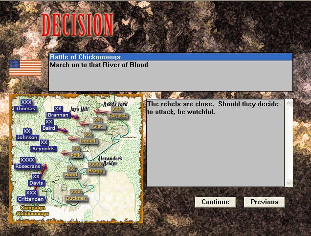 Civil War Battles: Chickamauga screenshot 2