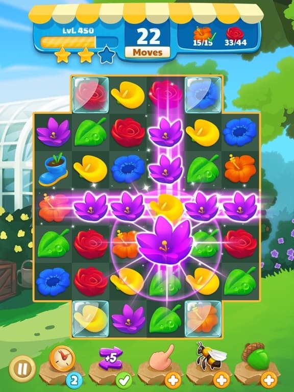 Flower Legends Match 3 screenshot 2