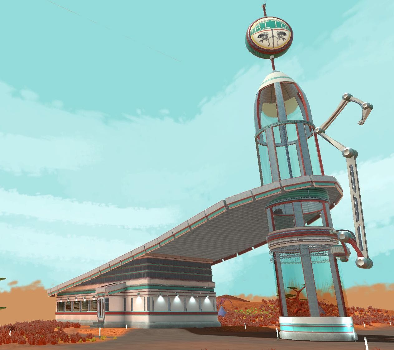 WIP Triton Dinner and Gas Diorama (RetroPunk) screenshot 2
