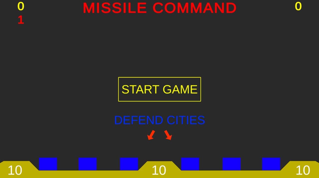 Missile Command (itch) (96Games) screenshot 3