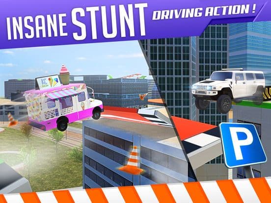 Roof Jumping 3 Stunt Driver Parking Simulator an Extreme Real Car Racing Game screenshot 5