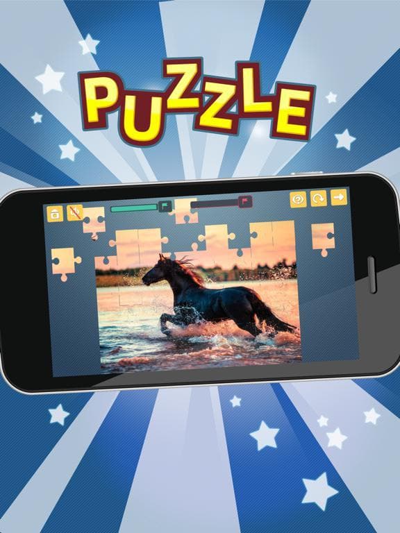 Horses jigsaw puzzles for adults. Premium screenshot 3