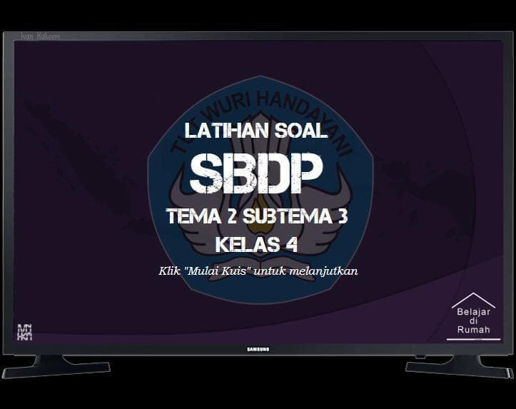 Latihan Soal Kelas 4 - SBdP - Tema 2 Subtema 3