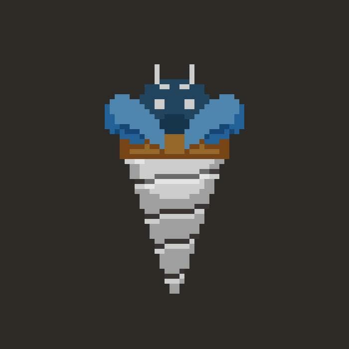 The drilling hermitcrab