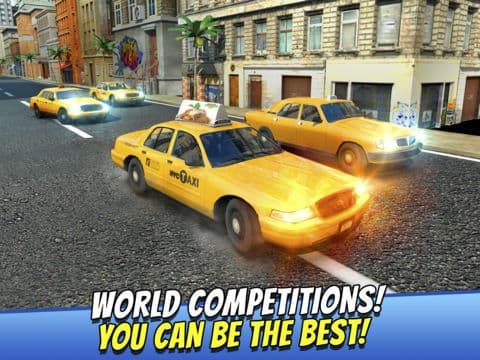 Taxi Racer . Crazy Cab Car Driver Simulator Games Top Free screenshot 4