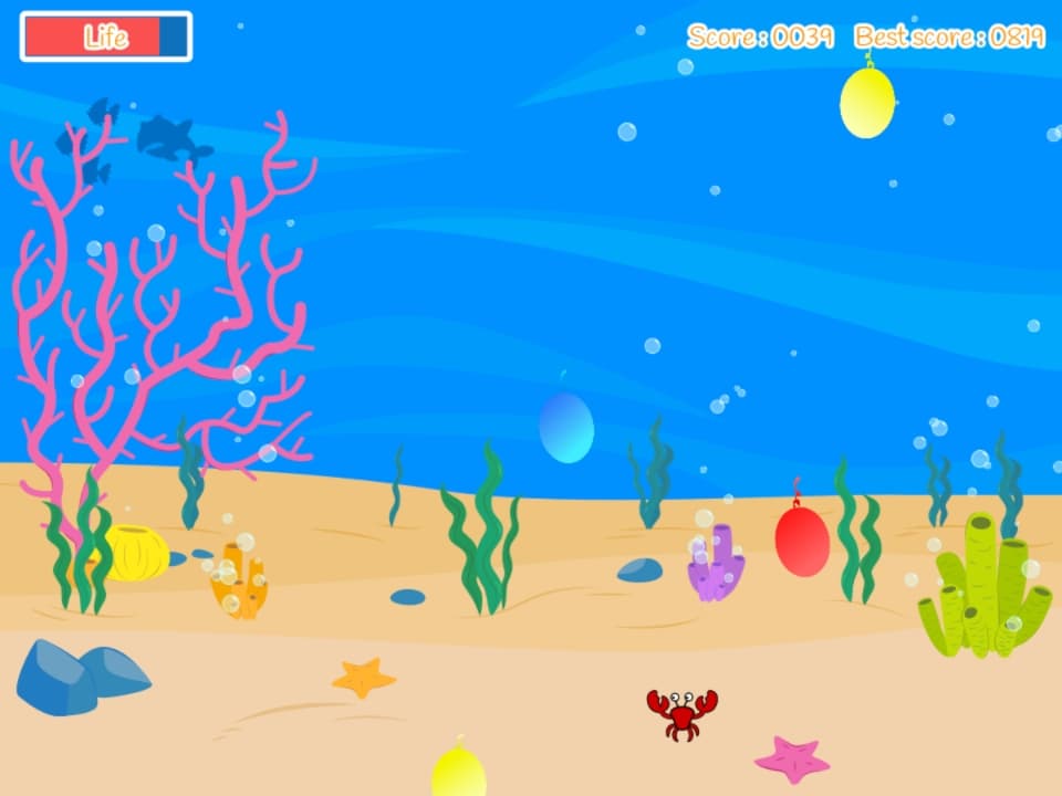 Crab VS Balloons screenshot 2