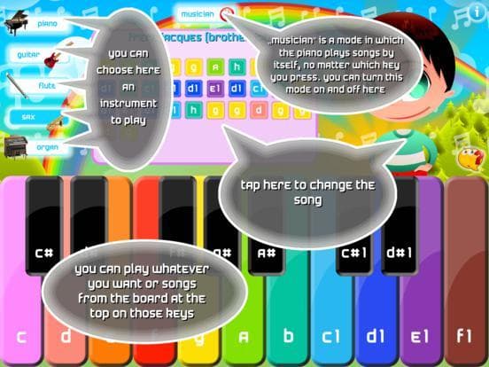 Kids Piano - music sheets