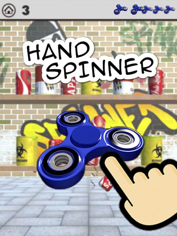 Hand Spinner - 3D Throw Game screenshot 2