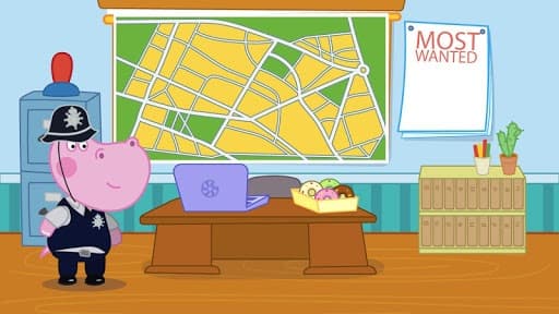 Kids Policeman games: Hippo Detective screenshot 4