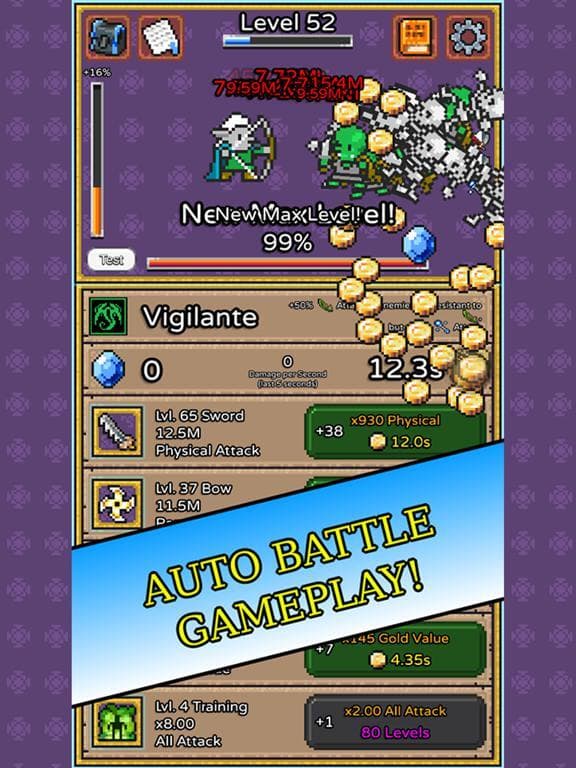 Simple RPG - Idle Tap Tapper! screenshot 2