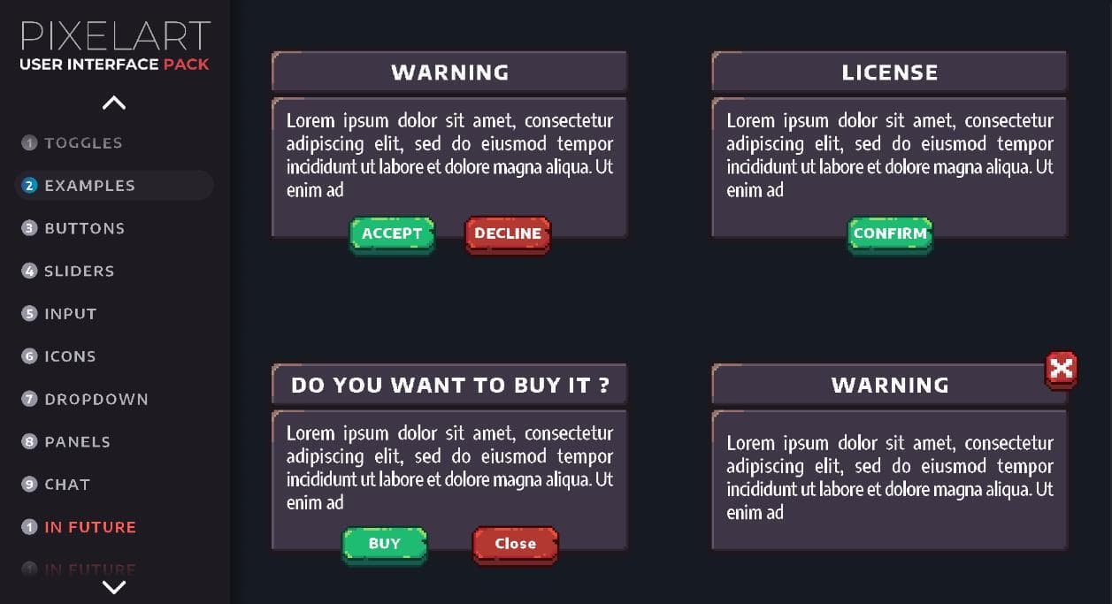 Supreme Interface Pixelart UI Pack
