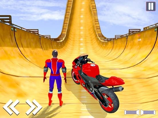 Superhero Bike Rider Game screenshot 2
