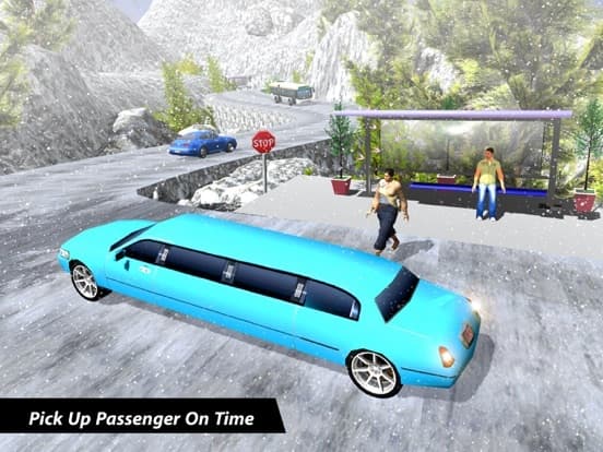 Limo Driver free 3D simulator-Offroad Snow Mania screenshot 5