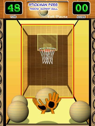 A Stickman Free Throw Basketball Game screenshot 2