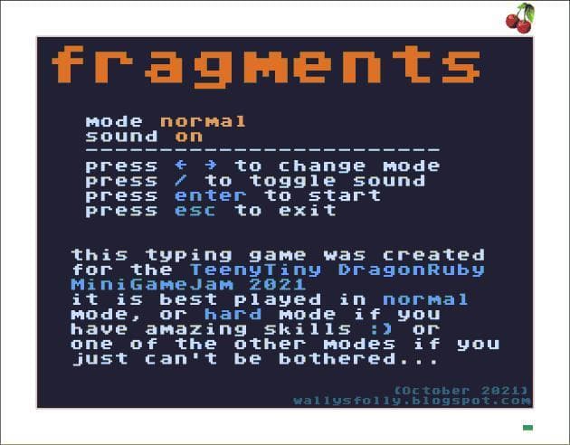 fragments (itch) (Wally 2109) screenshot 2