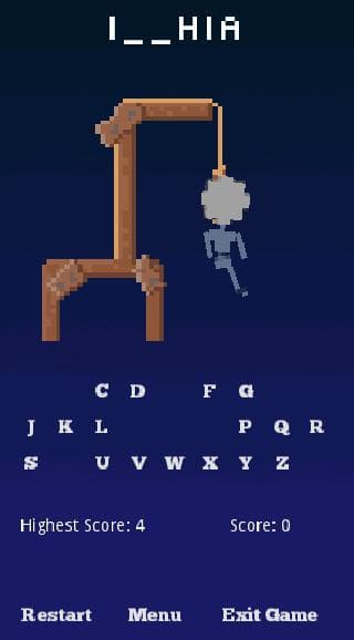 HangMan Video Game screenshot 2