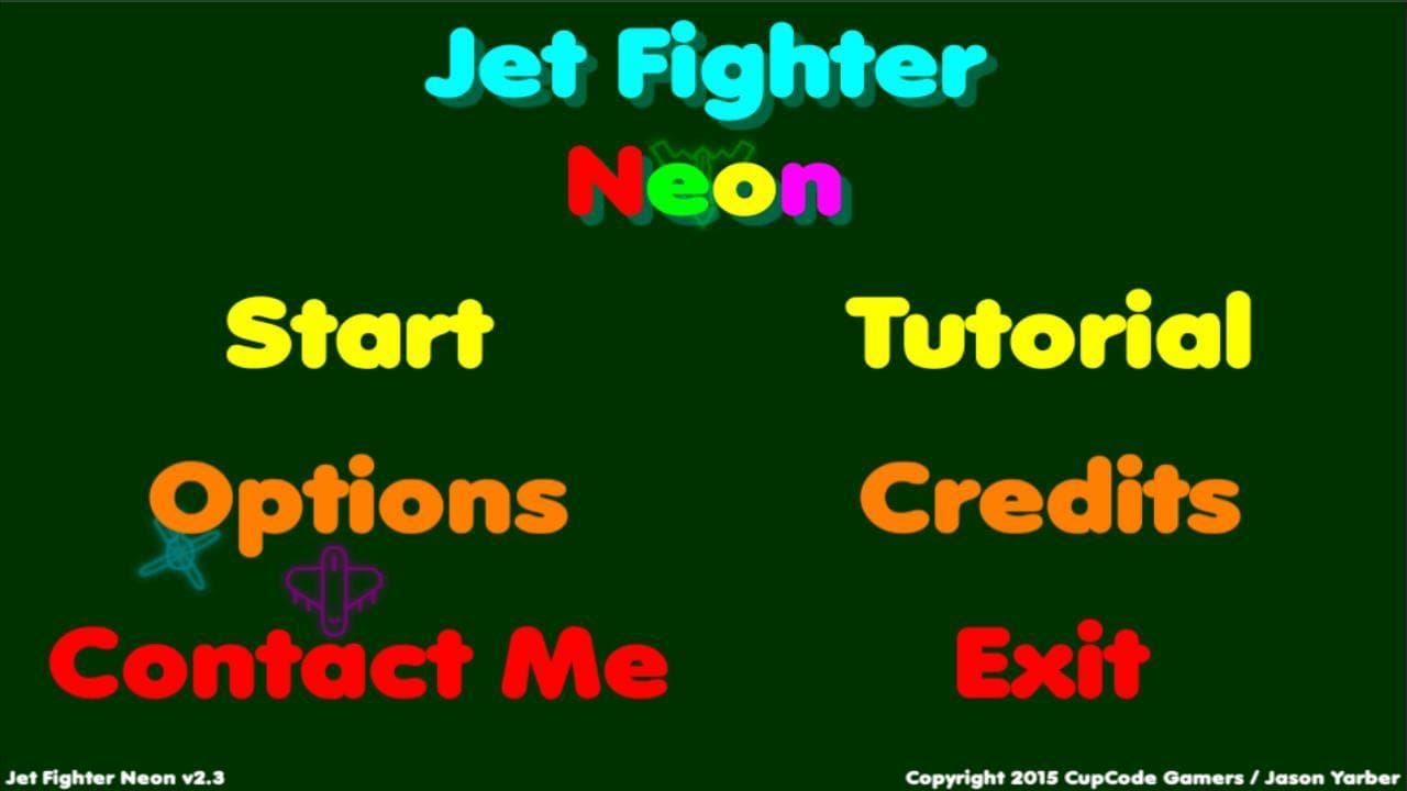 Jet Fighter Neon screenshot 2