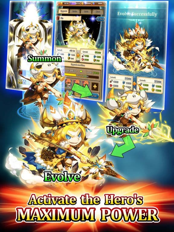 Heroes Frontier - Endless Idle Clicker RPG Games screenshot 5