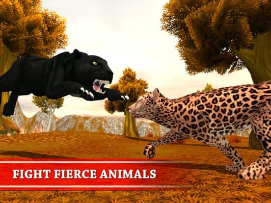 Black Panther Simulator - Wild Animals Survival 3D screenshot 3