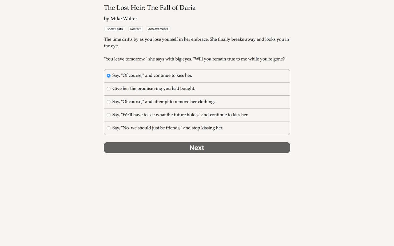 The Lost Heir: The Fall of Daria