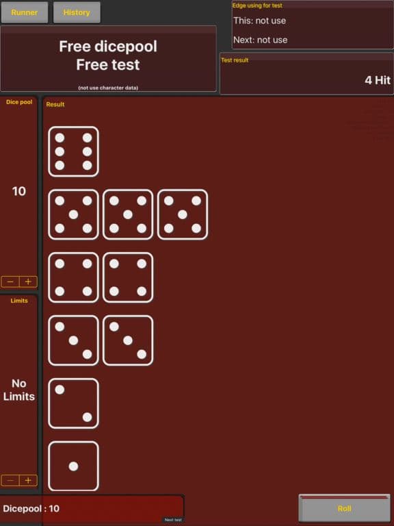 Shadowrun dice tool for 5E screenshot 4