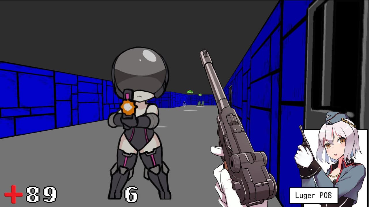 Dollfenstein 3D E1M1 demo screenshot 3