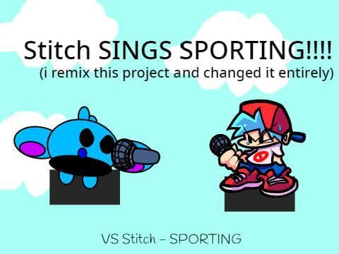 Stitch sings Sporting (vocals is added) screenshot 2