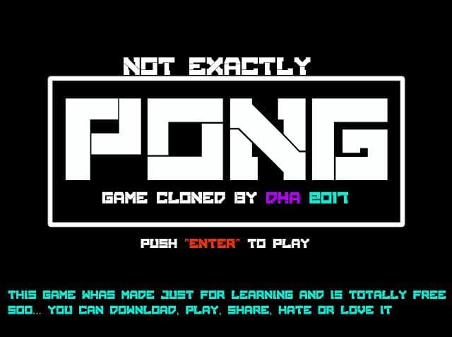 Not exactly PONG