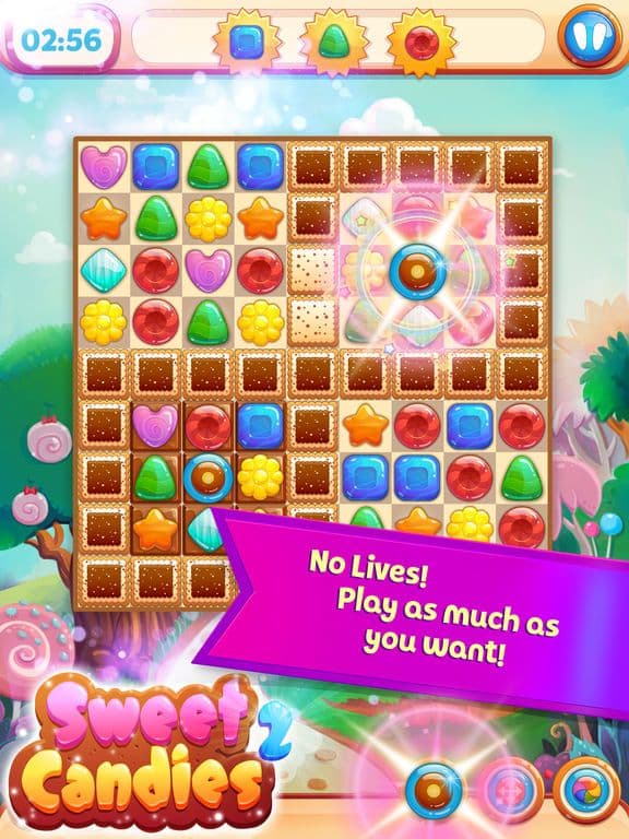 Sweet Candies 2 - Huge Match 3 screenshot 2