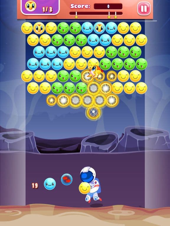 Spaceman Bubble Float - PRO - out of this world pop shooter screenshot 3