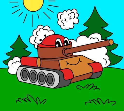 Coloring pages for children: transport screenshot 2