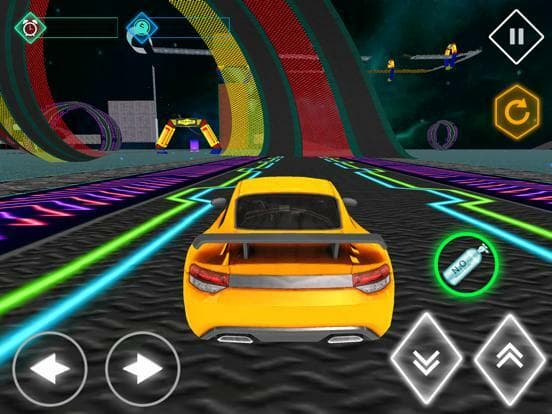 Stickman Neon Car Racing screenshot 3