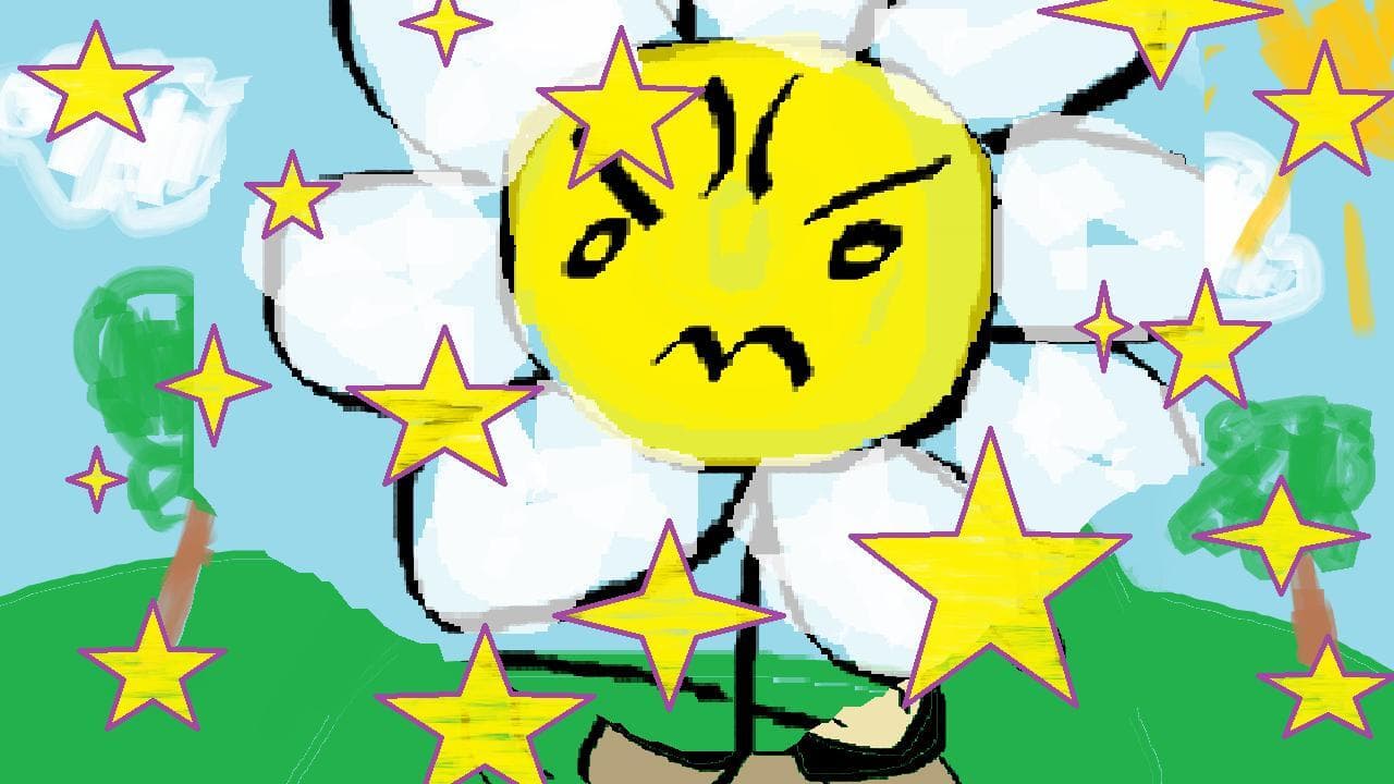 a daisy playing bongos