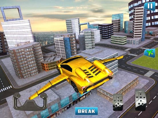 Free Sports Flying Car Simulation screenshot 2